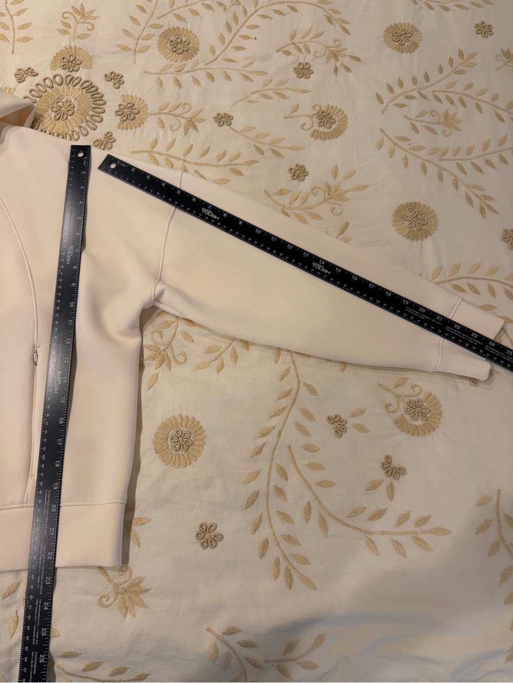 CALIA by Carrie Underwood Cream Zip-Up Hoodie Jacket - Picture 3 of 5